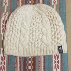 The North Face cable knit beanie